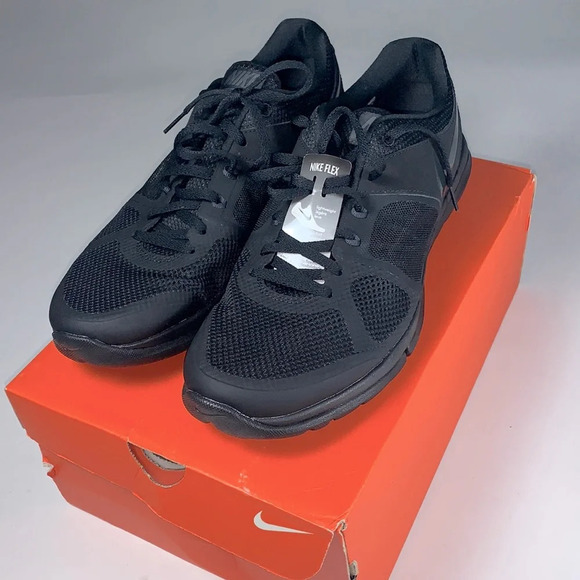 Nike Other - Nike Flex run mens size 12 black anthracite running mesh NIB